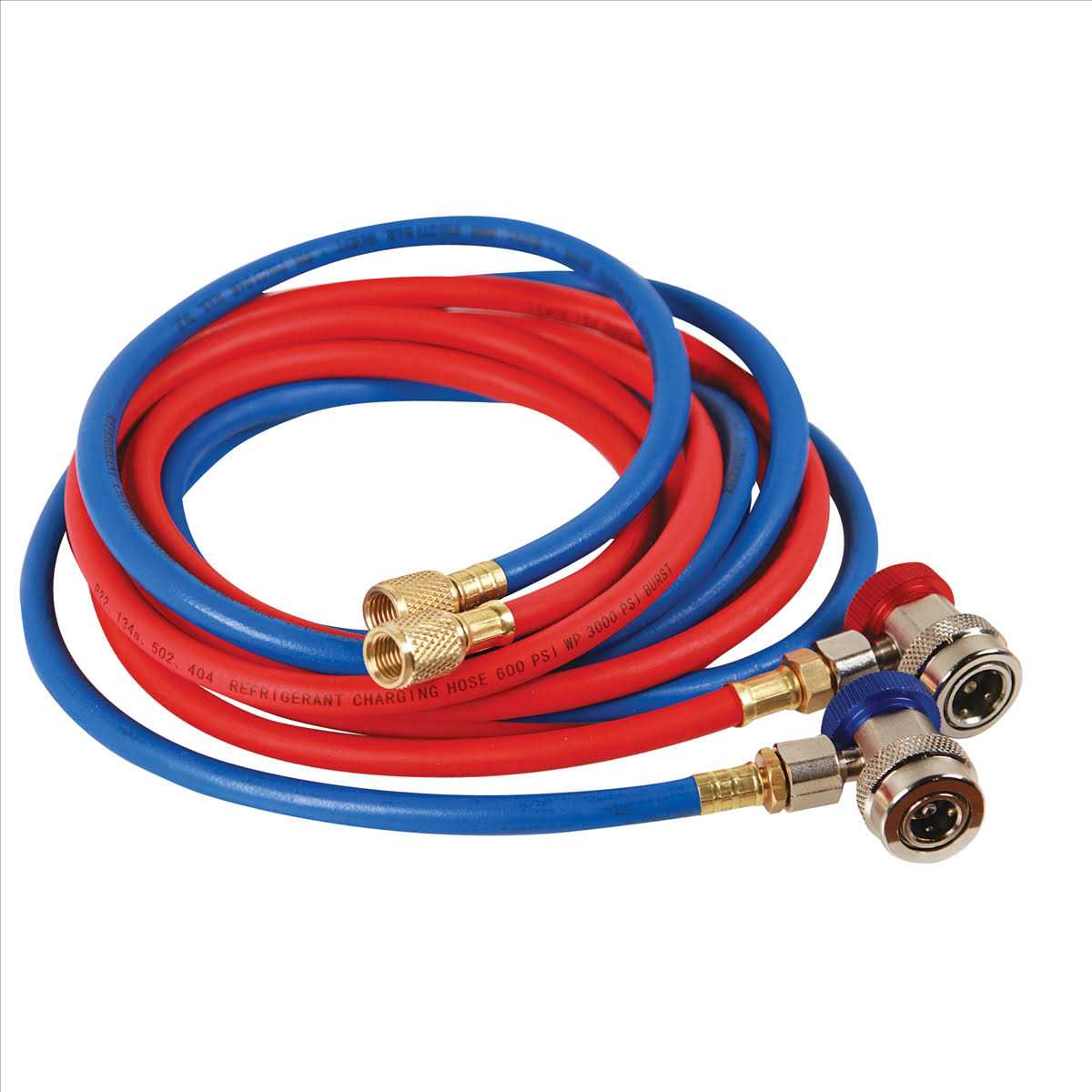FJC 6448 R134a 10ft Hose Set with Manual Couplers - Cheap Fitting