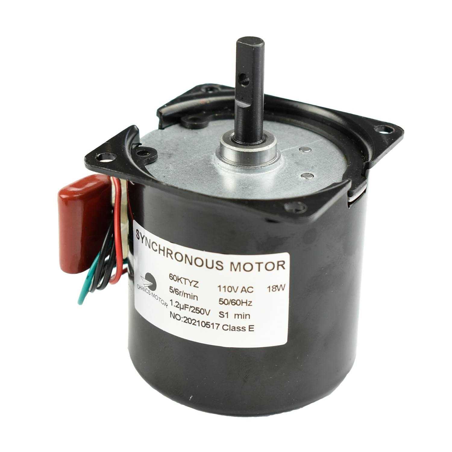 CHANCS Mini Gearbox Electric 60KTYZ 110V 5-6RPM Torque 40Kgf.cm Synchronous Reduction Motor Reversible Speed Reducing Gear Motor - Cheap Fitting
