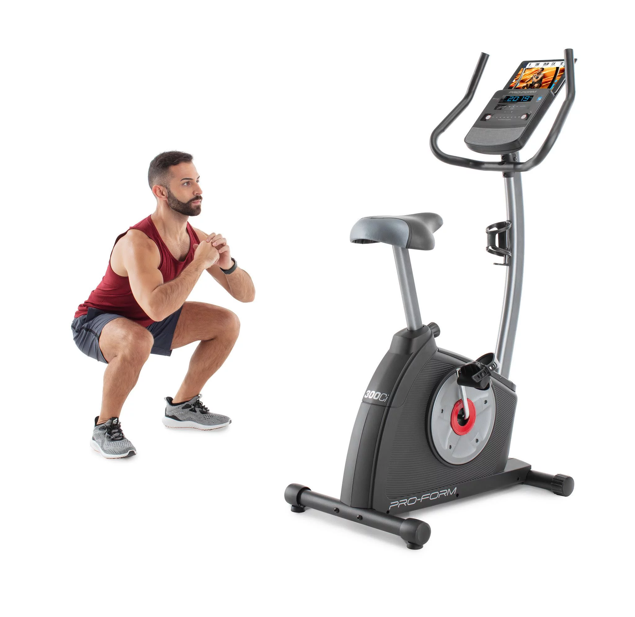 ProForm Cycle Trainer 300 Ci Upright Stationary Exercise Bike, Compatible with iFIT Personal Training - Cheap Fitting