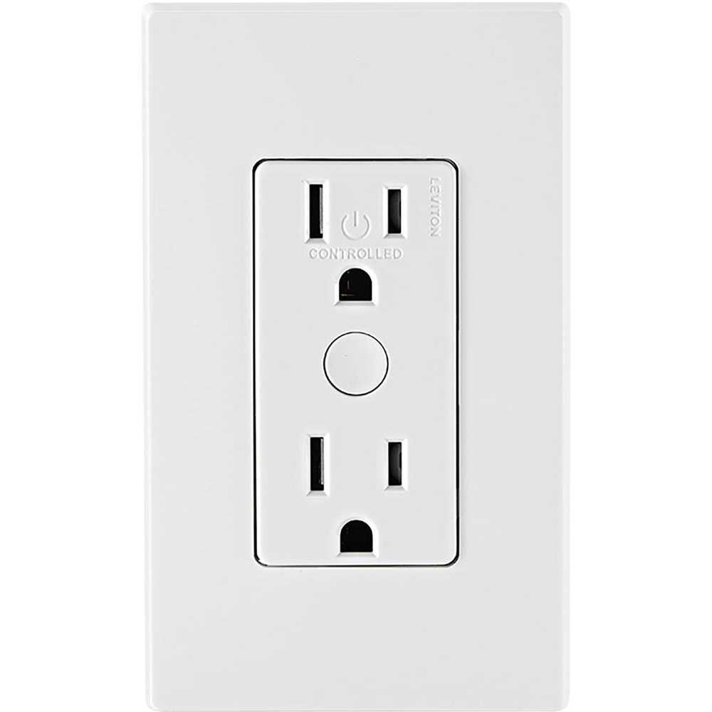 Leviton Decora Smart Wi-Fi Tamper Resistant 15A Duplex Outlet Works with Alexa/Google/HomeKit and Anywhere Companions R02-D215R-1RW - Cheap Fitting