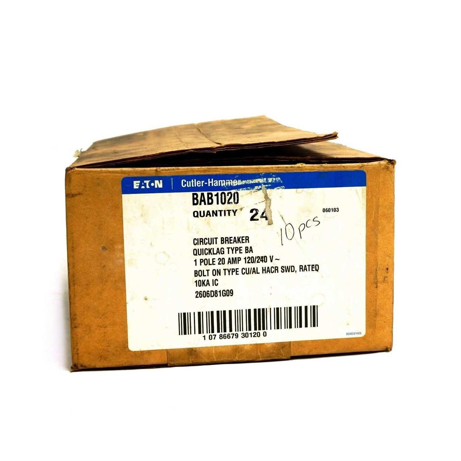 BAB1020 Eaton 20 Amp Circuit Breaker - Cheap Fitting