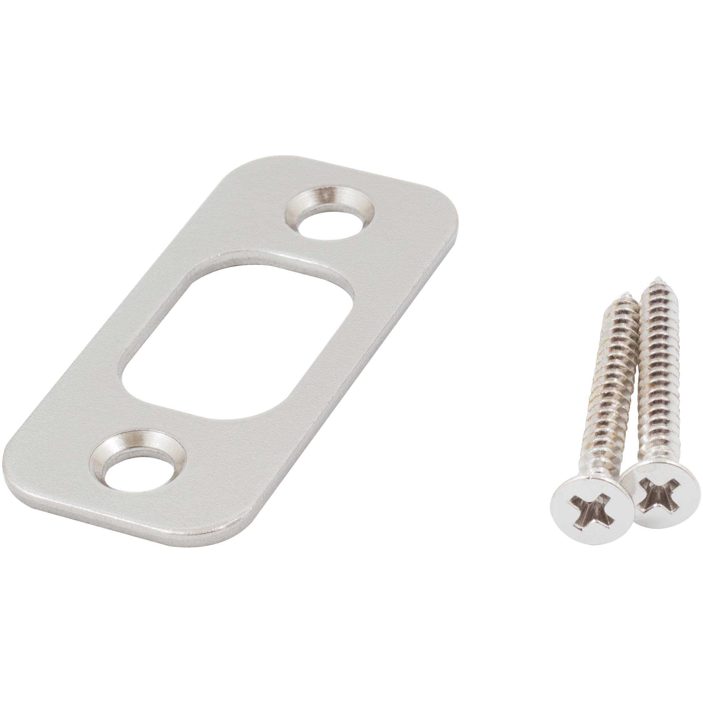 Stone Harbor Hardware Round Corner Deadbolt Strike 1-Inch by 2 1/4-Inch - Cheap Fitting