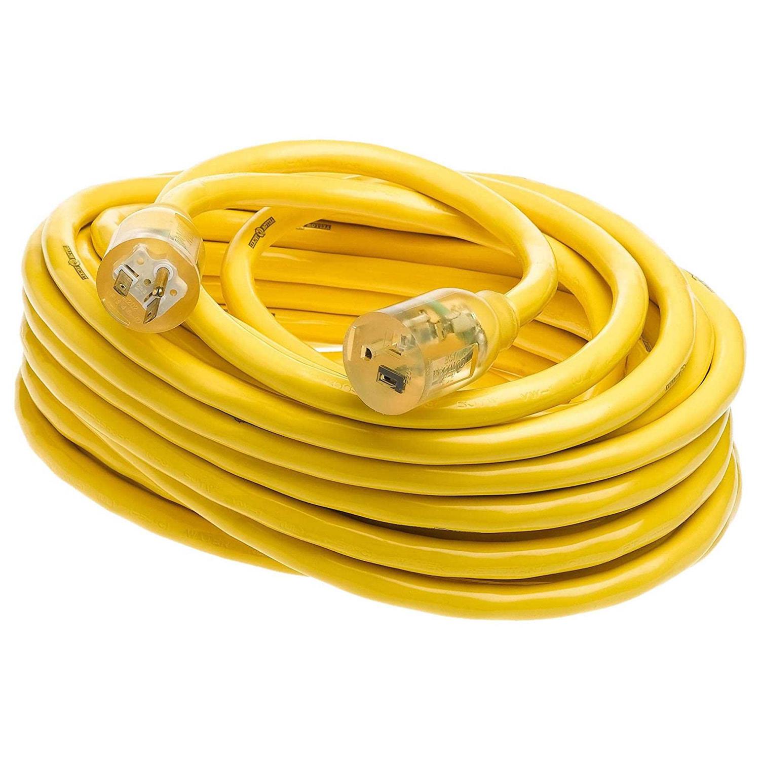 Yellow Jacket 2991 10/3 by 50 Foot T Blade Extension Cord - Cheap Fitting