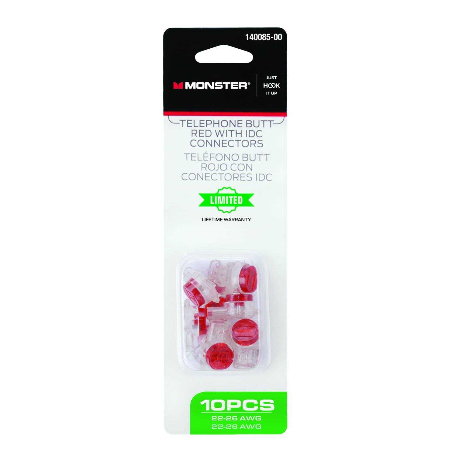 Monster Just Hook It Up Red Butt Splice - Cheap Fitting