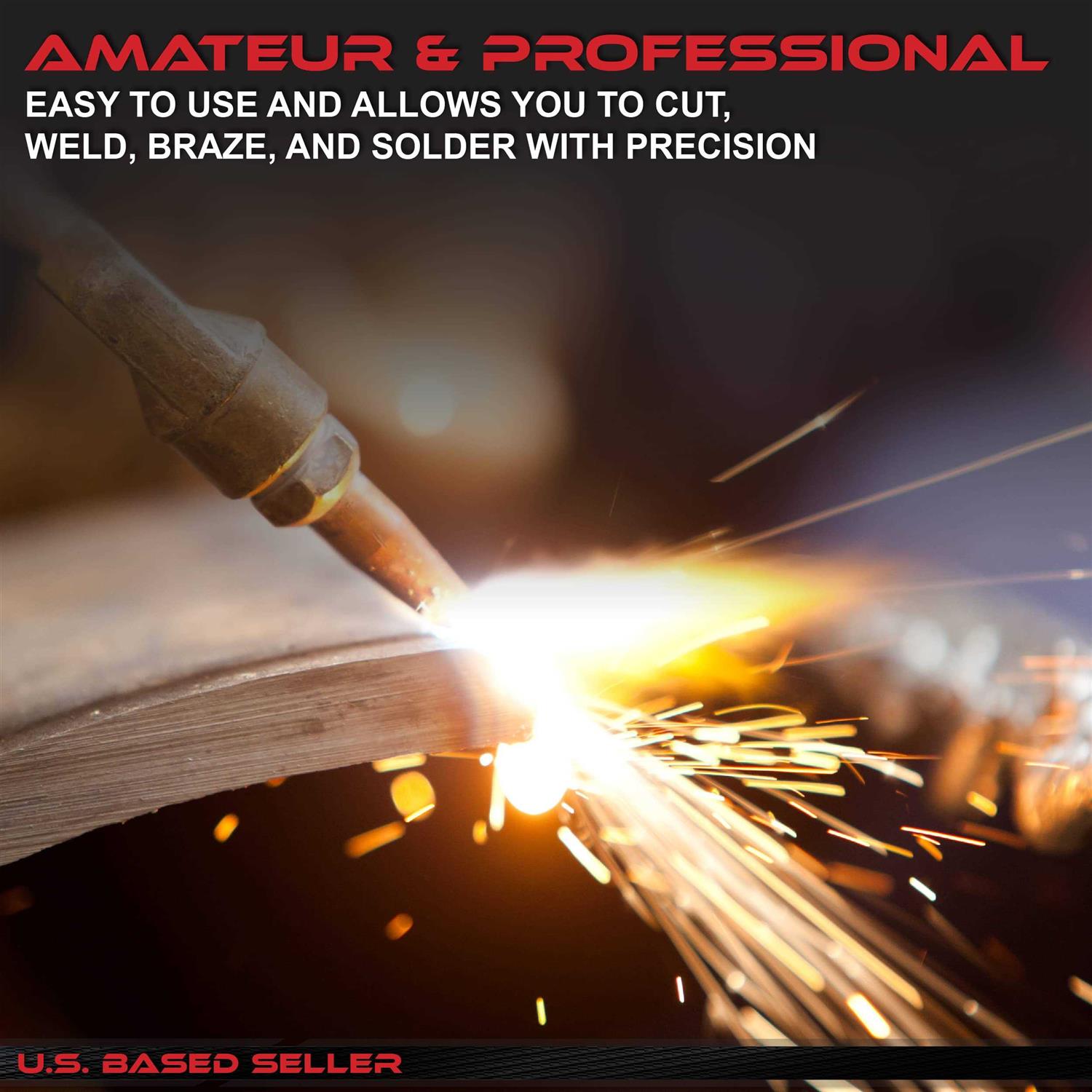 Abn Oxygen & Acetylene Torch Kit – 10 Pc Welding Kit Metal Cutting Torch Kit - Cheap Fitting