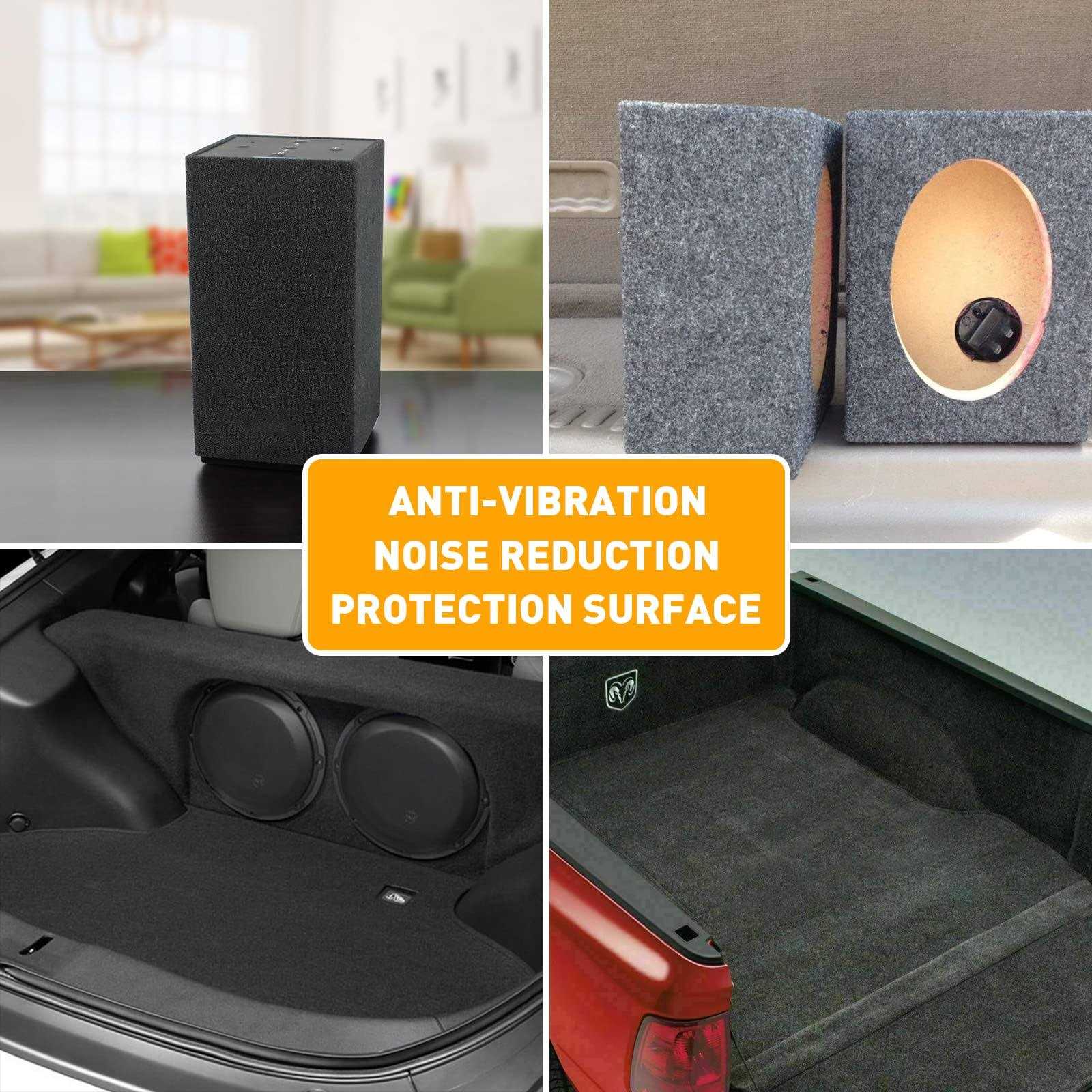 Halero Black Underfelt Carpet For Speaker Sub Box Carpet - Cheap Fitting