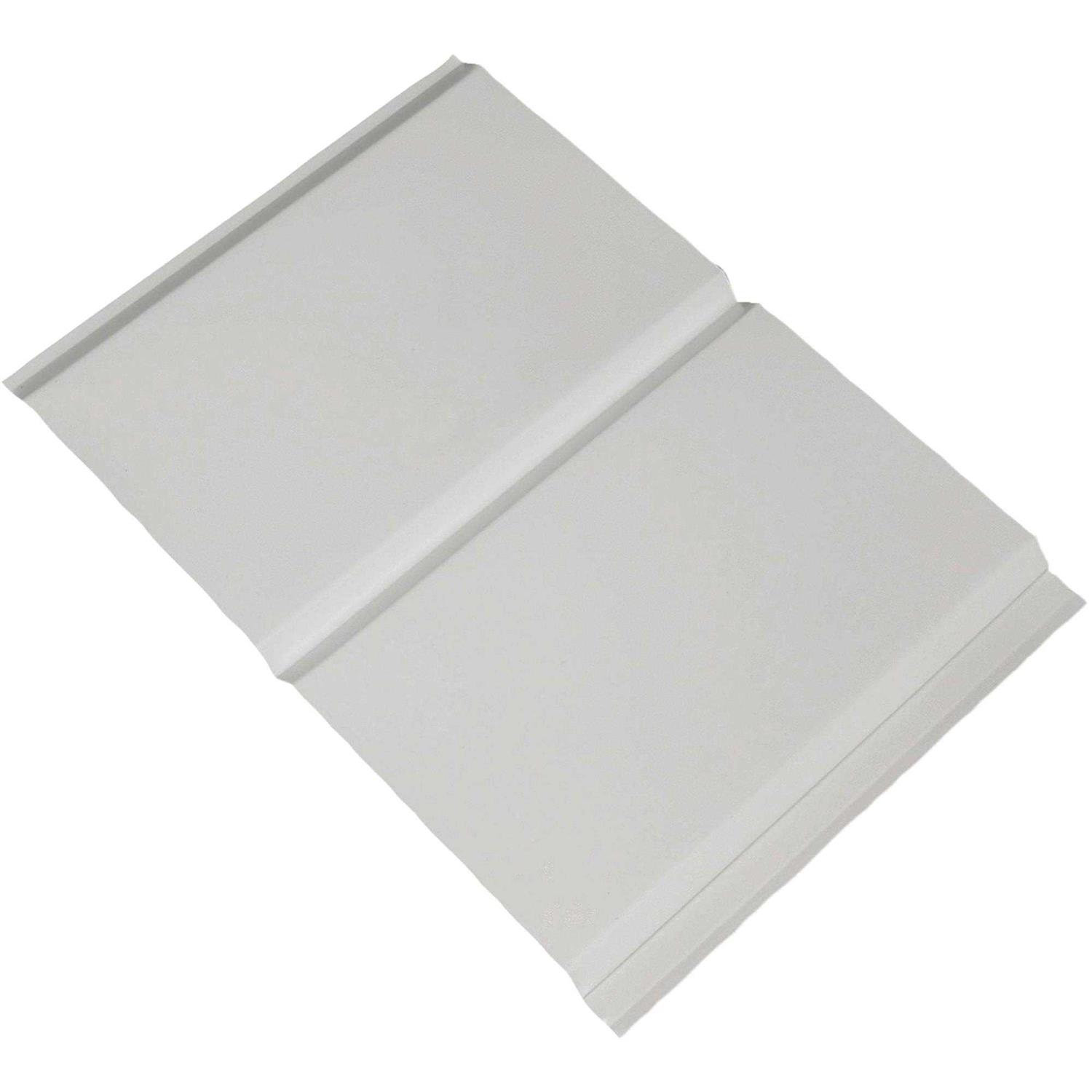 Amerimax Home Products 12 in. x 12 ft. White Aluminum D6 Solid Soffit - Cheap Fitting