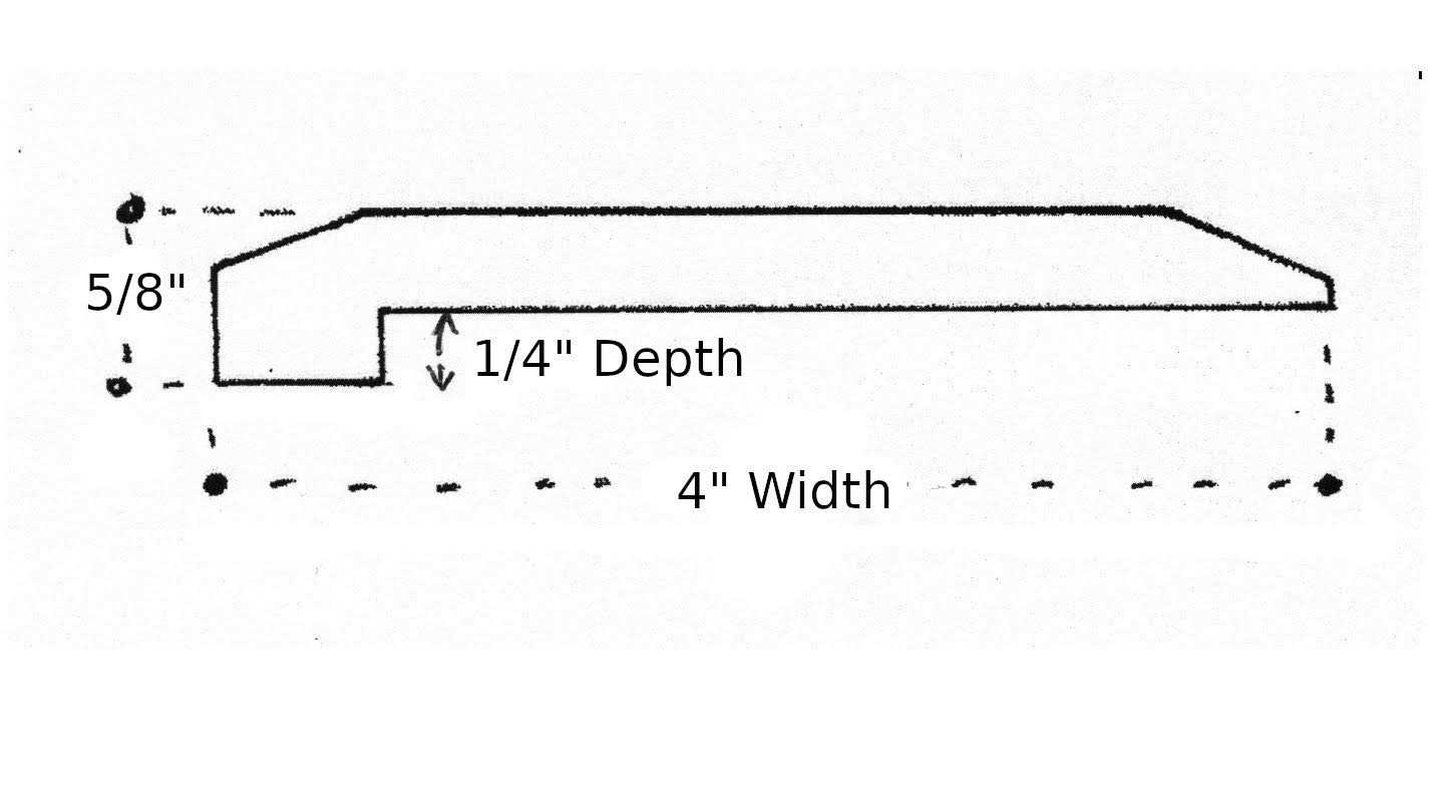 Hartford Building Products Style 4 Solid Red Oak Interior Threshold - Cheap Fitting