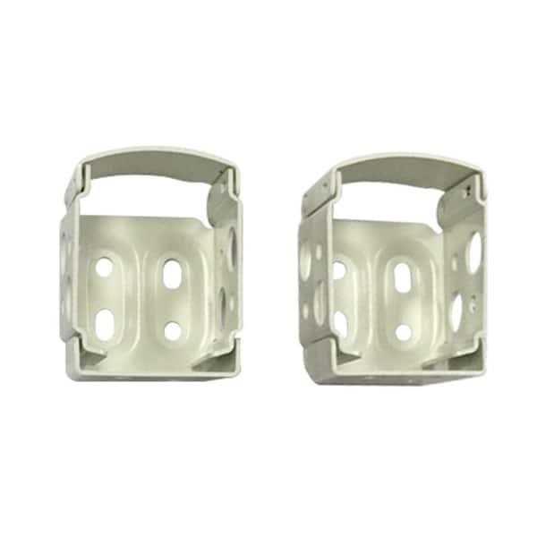 Hampton Bay 1 in. Cordless Vinyl and Aluminum Side Mounting Bracket Set 10793478584048 - Cheap Fitting