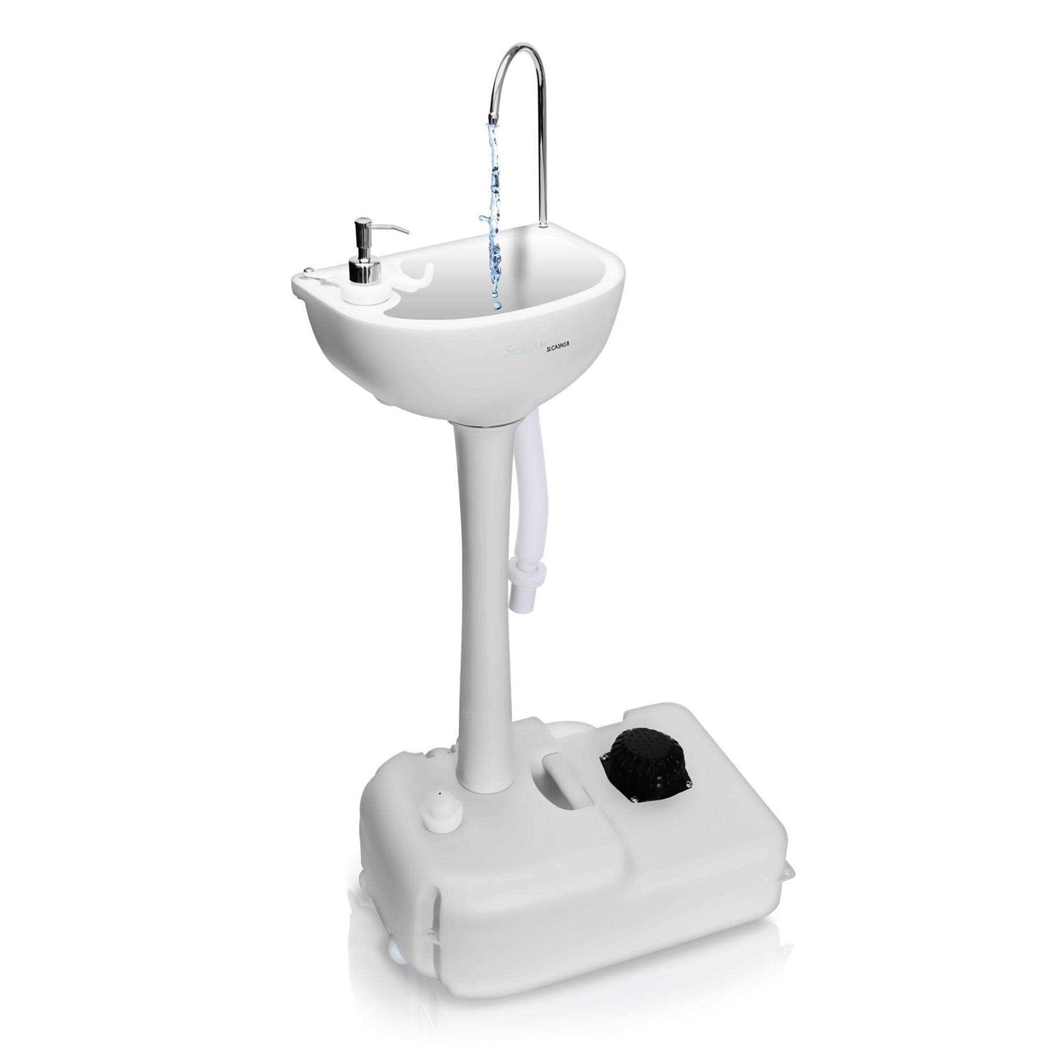 Serenelife Portable Hand-Wash Sink / Faucet Station - Cheap Fitting