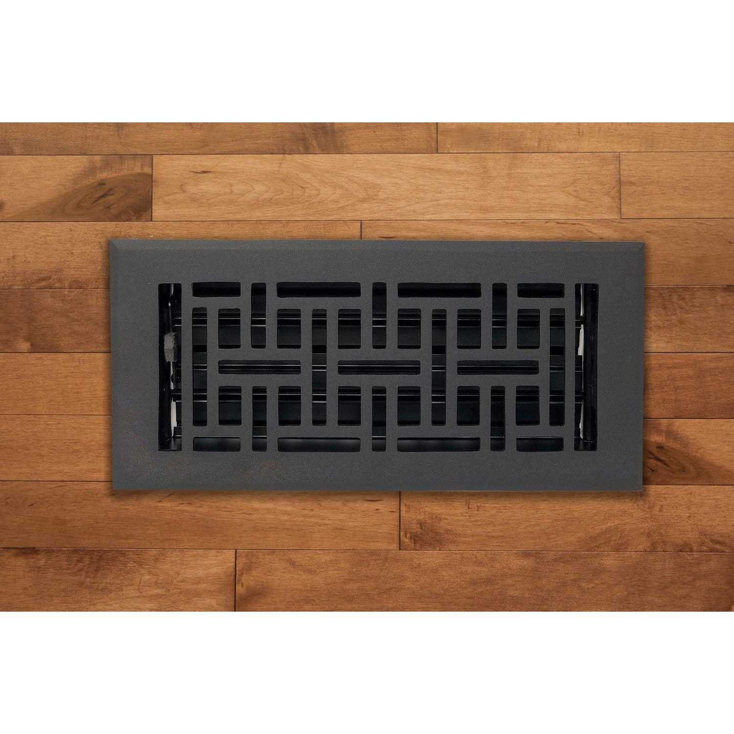 Madelyn Carter 2 x 10 Cast Aluminum Arts & Crafts Vent Cover – White (Overall: 3.75 x 11.5) - Cheap Fitting