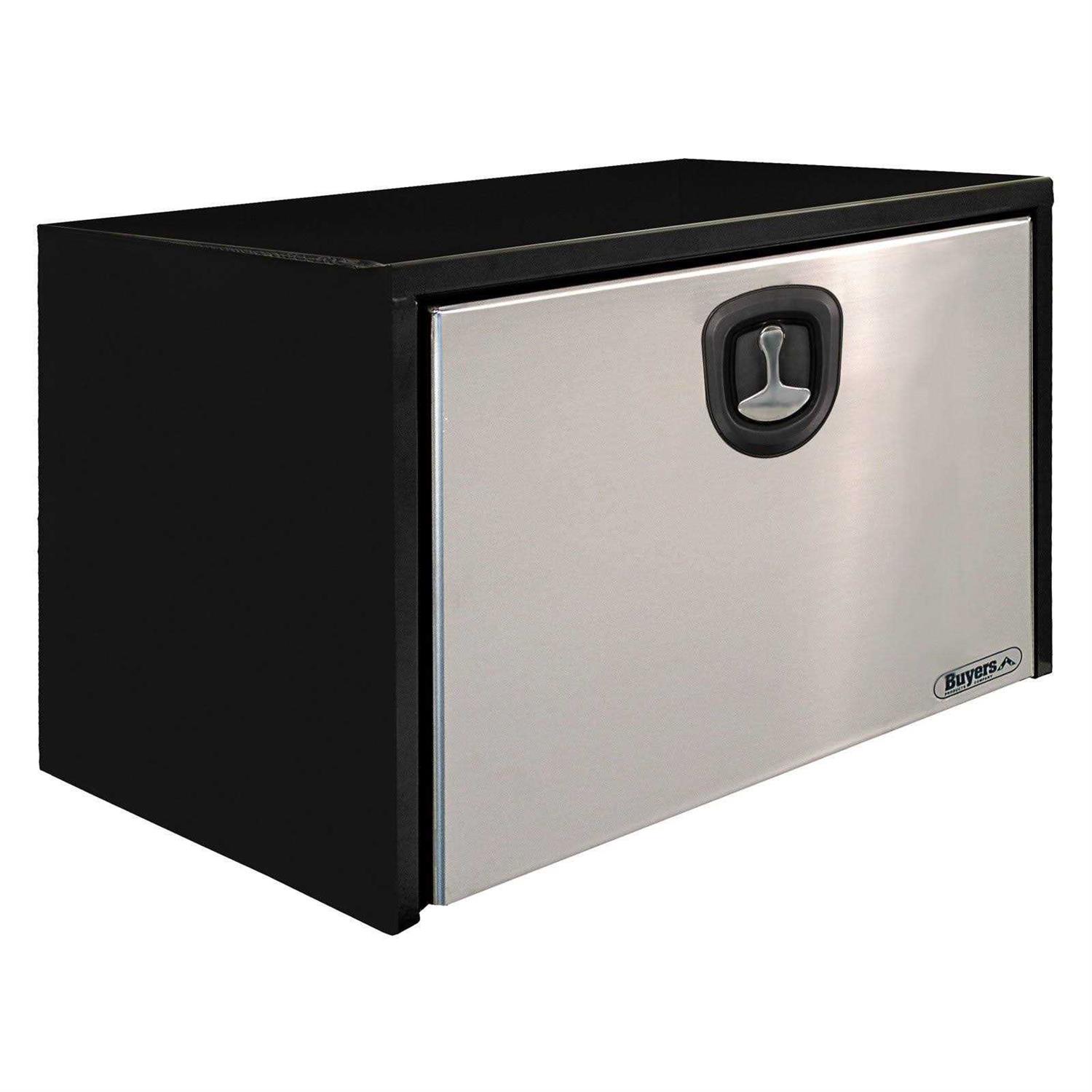 Buyers Products 1702710 Black Steel Underbody Truck Box with Stainless Steel Door - Cheap Fitting