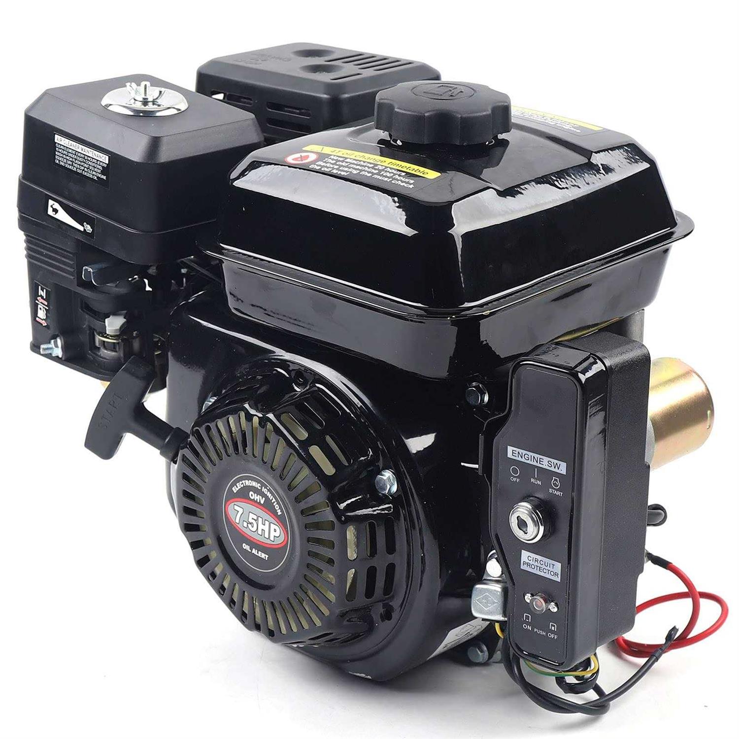 7.5HP Electric Start Horizontal Engine 212CC 4-Stroke Industrial Grade OHV Gasoline Engine Go Kart Gas Engine Motor for Compressor Scarifier - Cheap Fitting