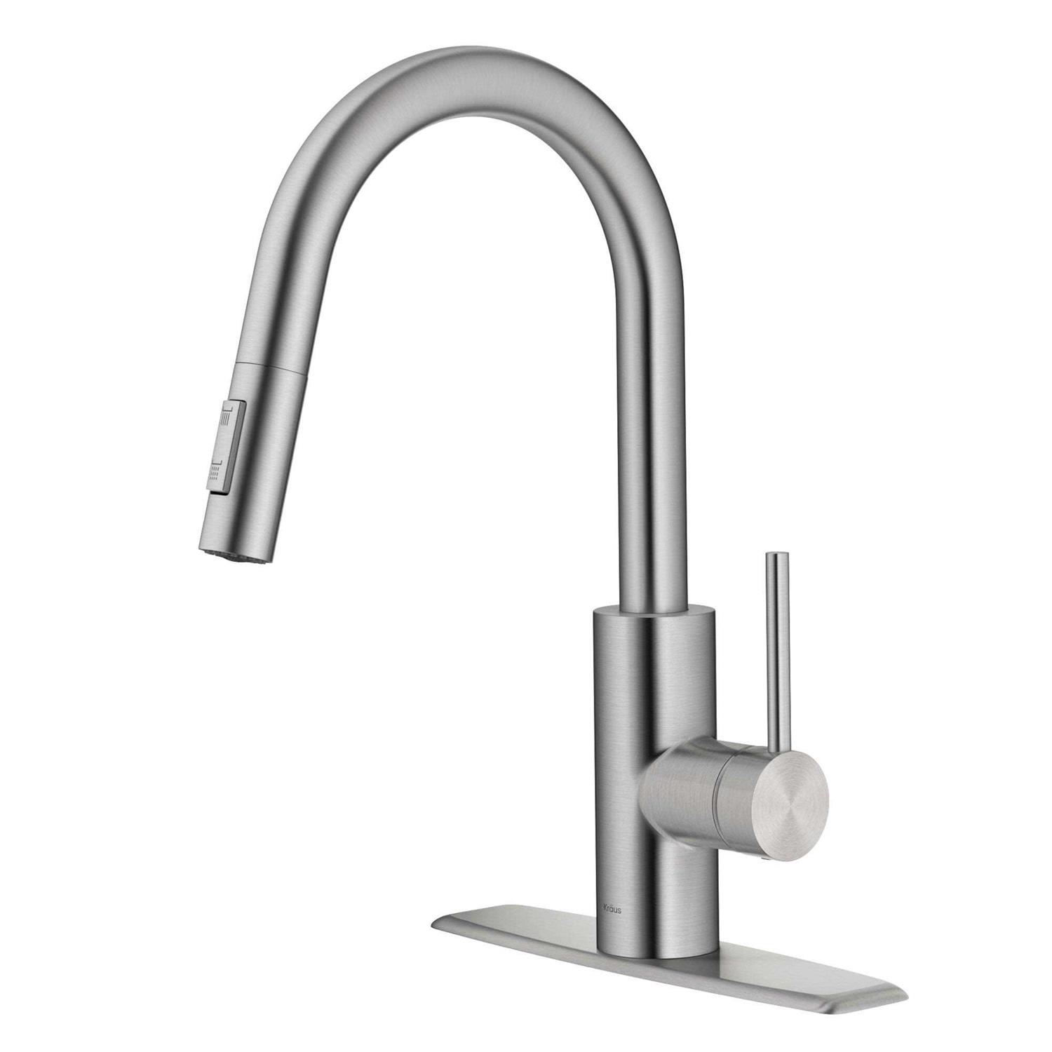 Kraus KPF-2620SFS Oletto Spot Free Stainless Steel Dual Function Pull Down Kitchen Faucet - Cheap Fitting