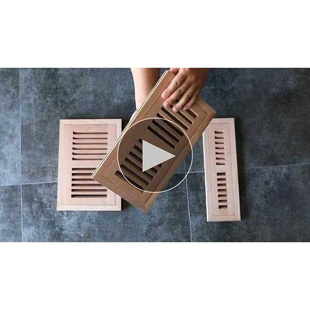 Razo White Oak Wood Flush Mount Floor Register Vent Cover - Cheap Fitting