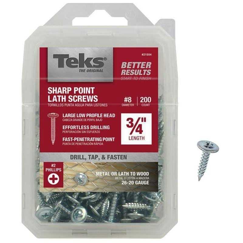 Teks Lath Screws Sharp Point 21504 - Cheap Fitting