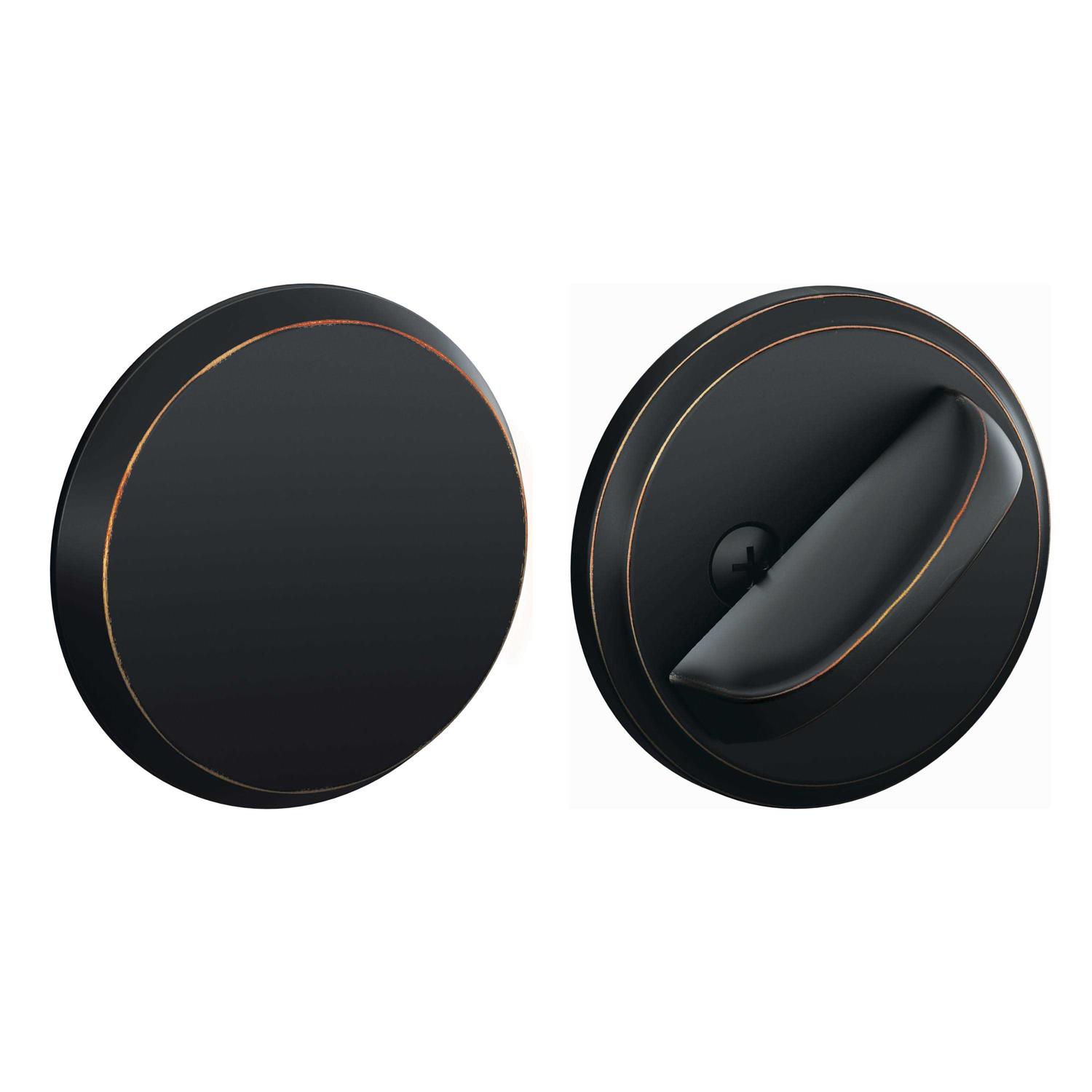 Schlage B81 One-Sided Deadbolt with Plate - Cheap Fitting