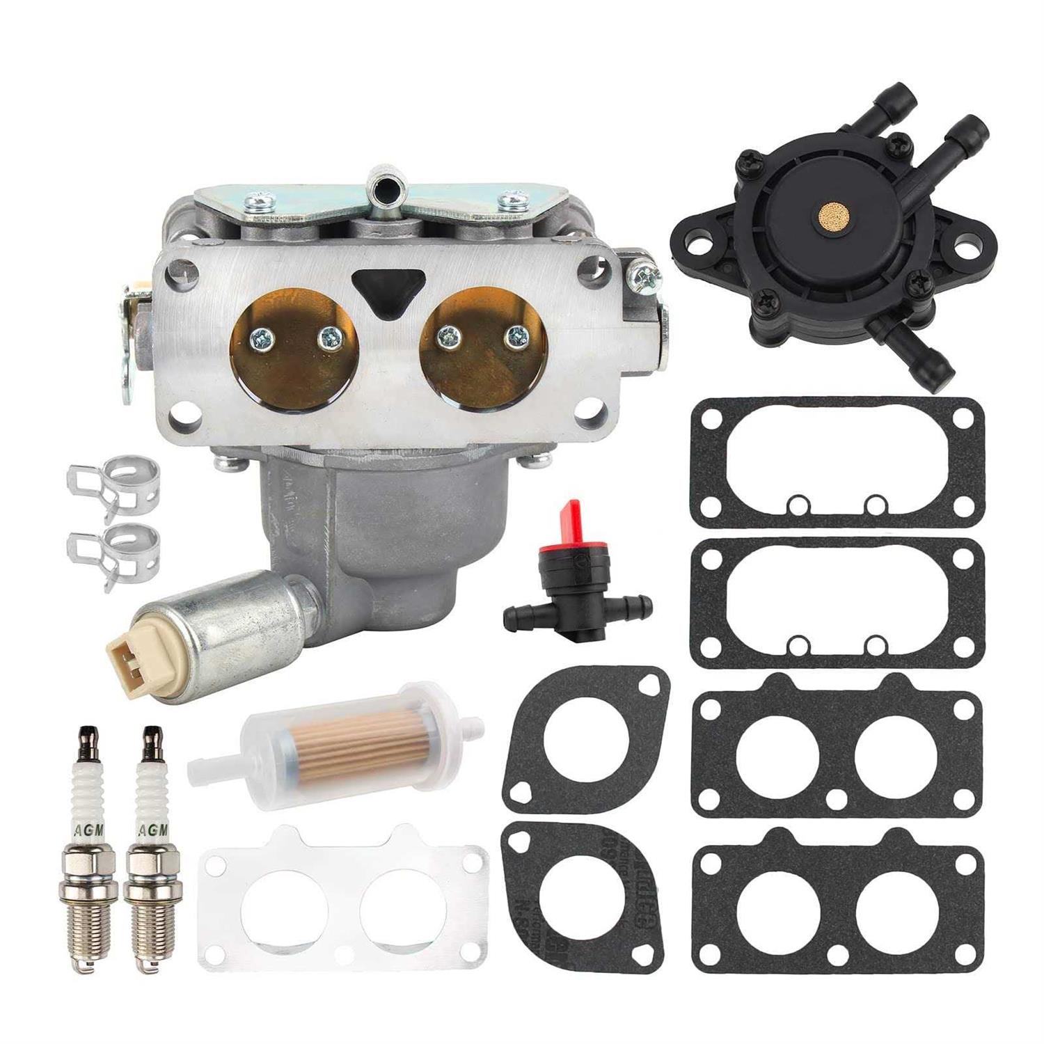 Carbbia Carburetor w/Gasket for Briggs & Stratton 796227 796258 796997 Lawn Tractor V-Twin 407777 40N877 40R877 445677 445877 44L777 44M777 44P777 - Cheap Fitting