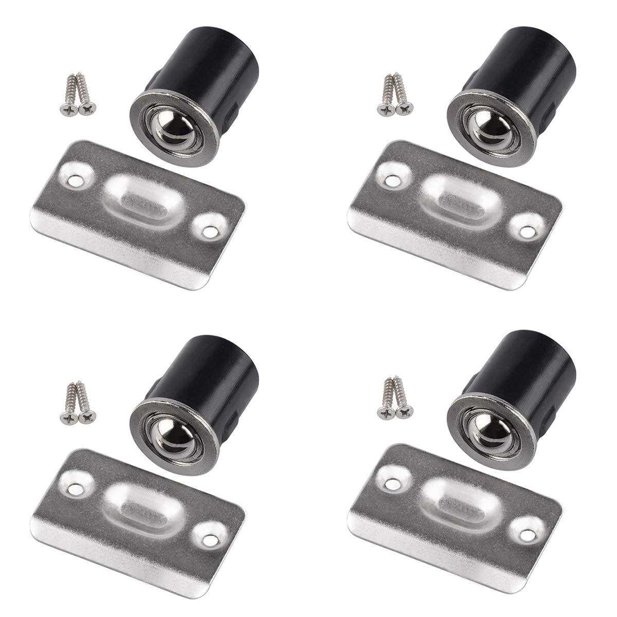 Homotek 2 Pack Drive in Ball Catch with Strike Plate for Closet Doors - Cheap Fitting