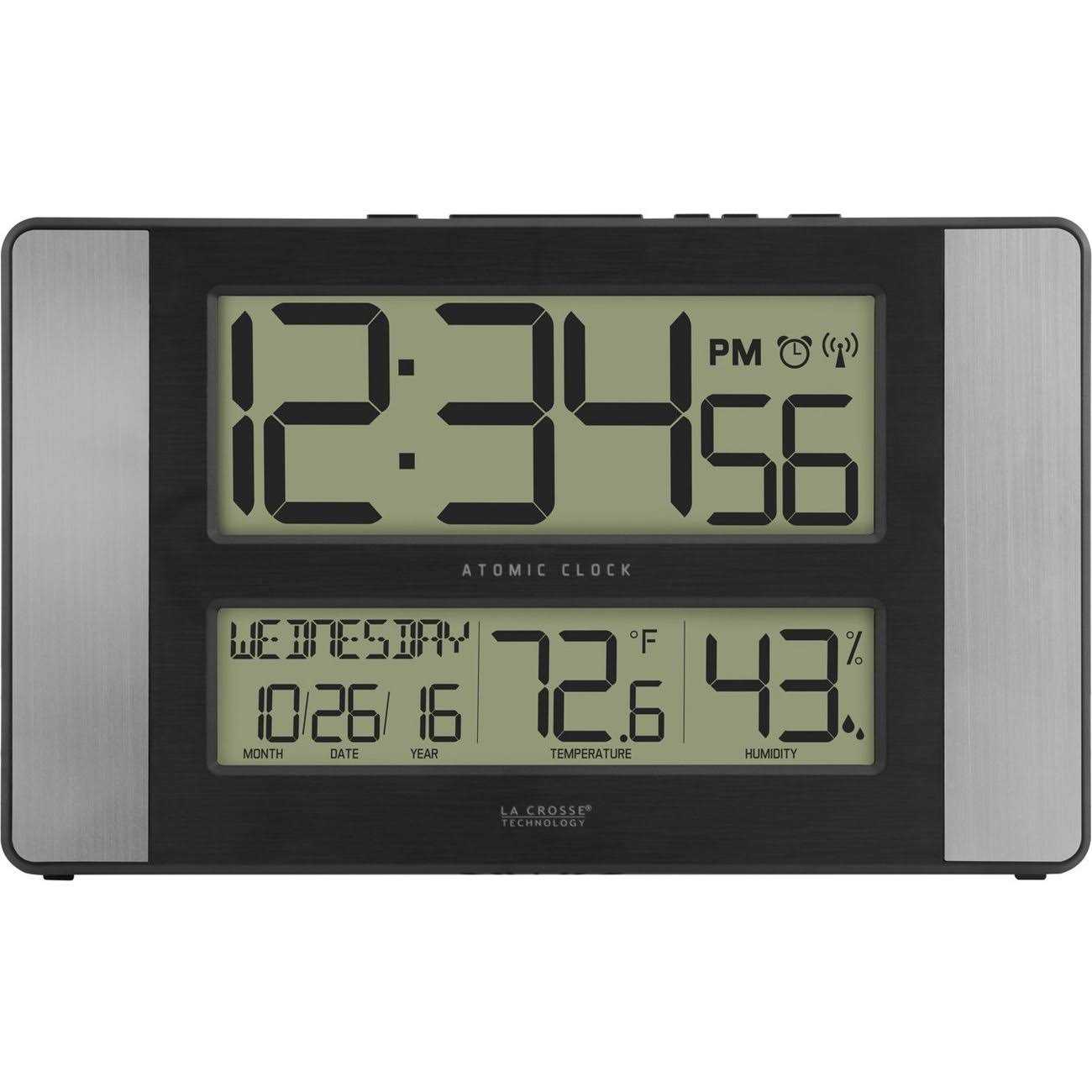 La Crosse Technology Atomic Digital Clock with Indoor Temperature and Humidity - Cheap Fitting