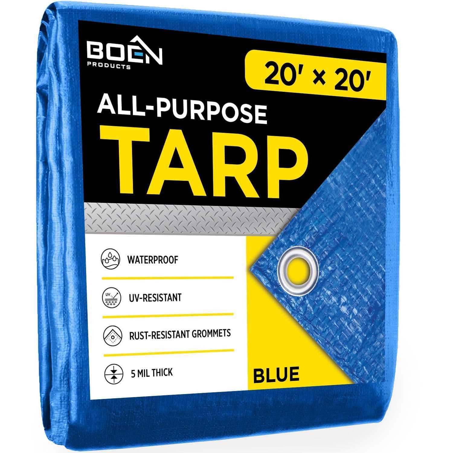 Boen Heavy Duty Poly Tarp Waterproof - Cheap Fitting