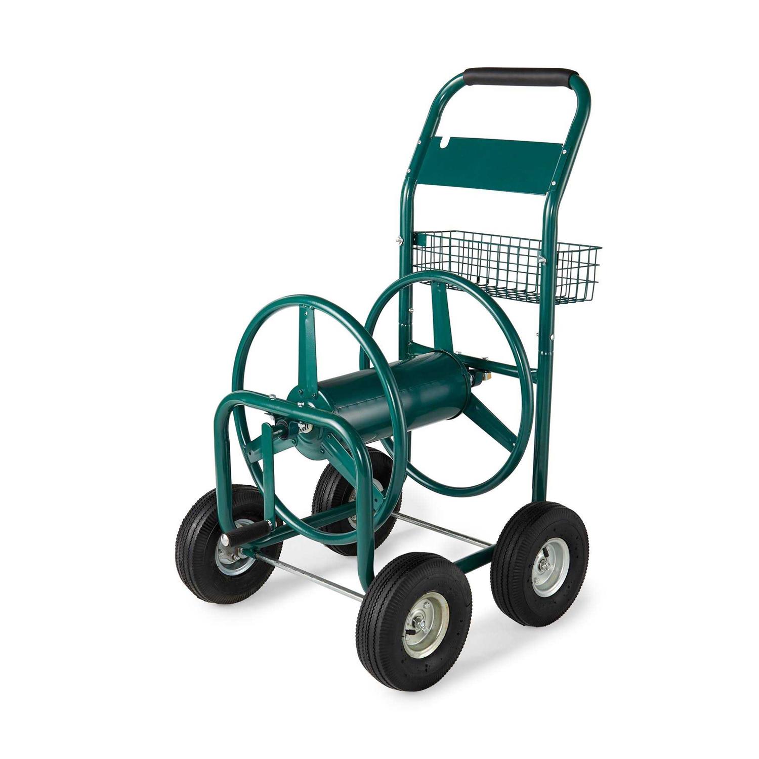 4 Wheel Steel Hose Reel Cart Liberty Garden - Cheap Fitting
