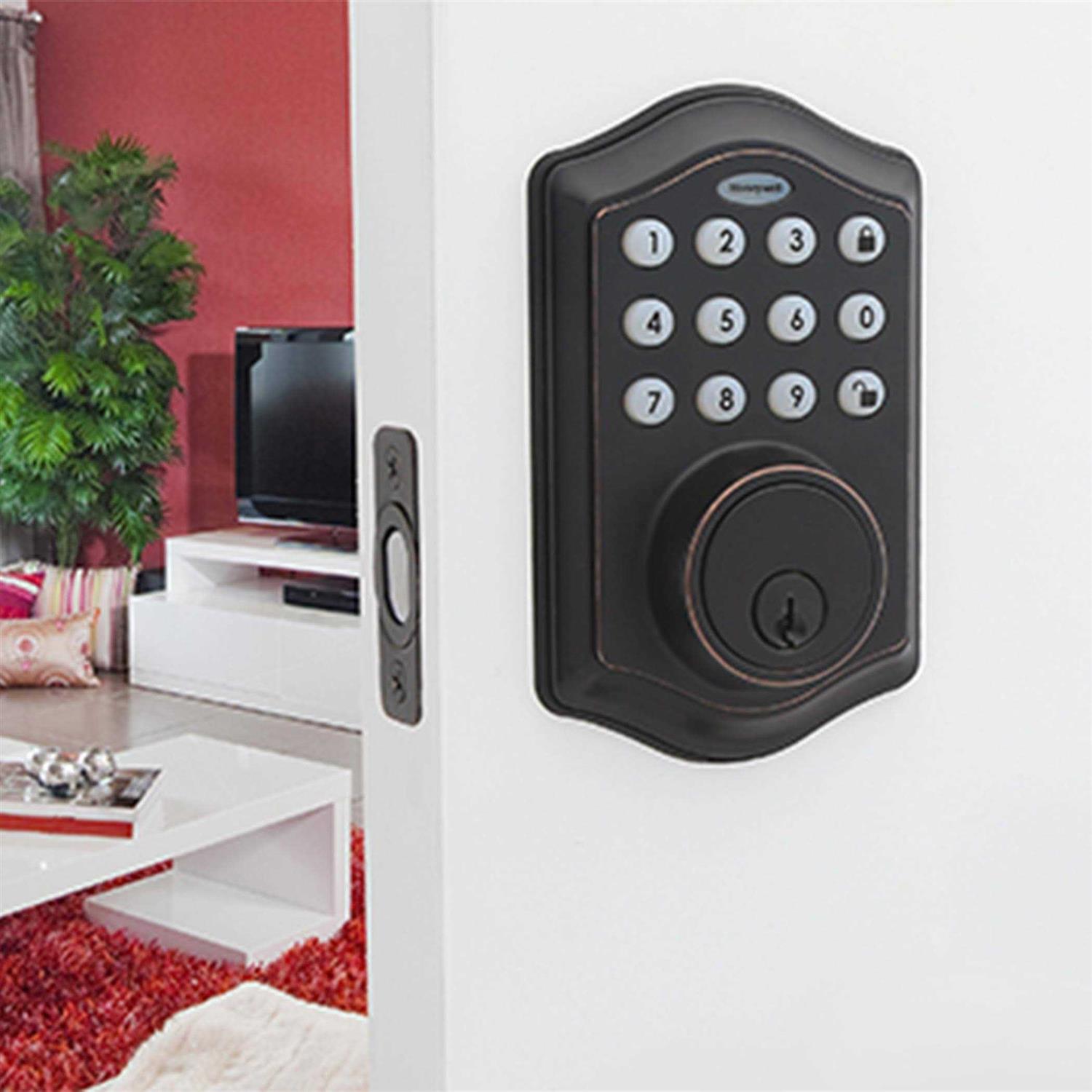 Honeywell Electronic Deadbolt Door Lock with Keypad - Cheap Fitting