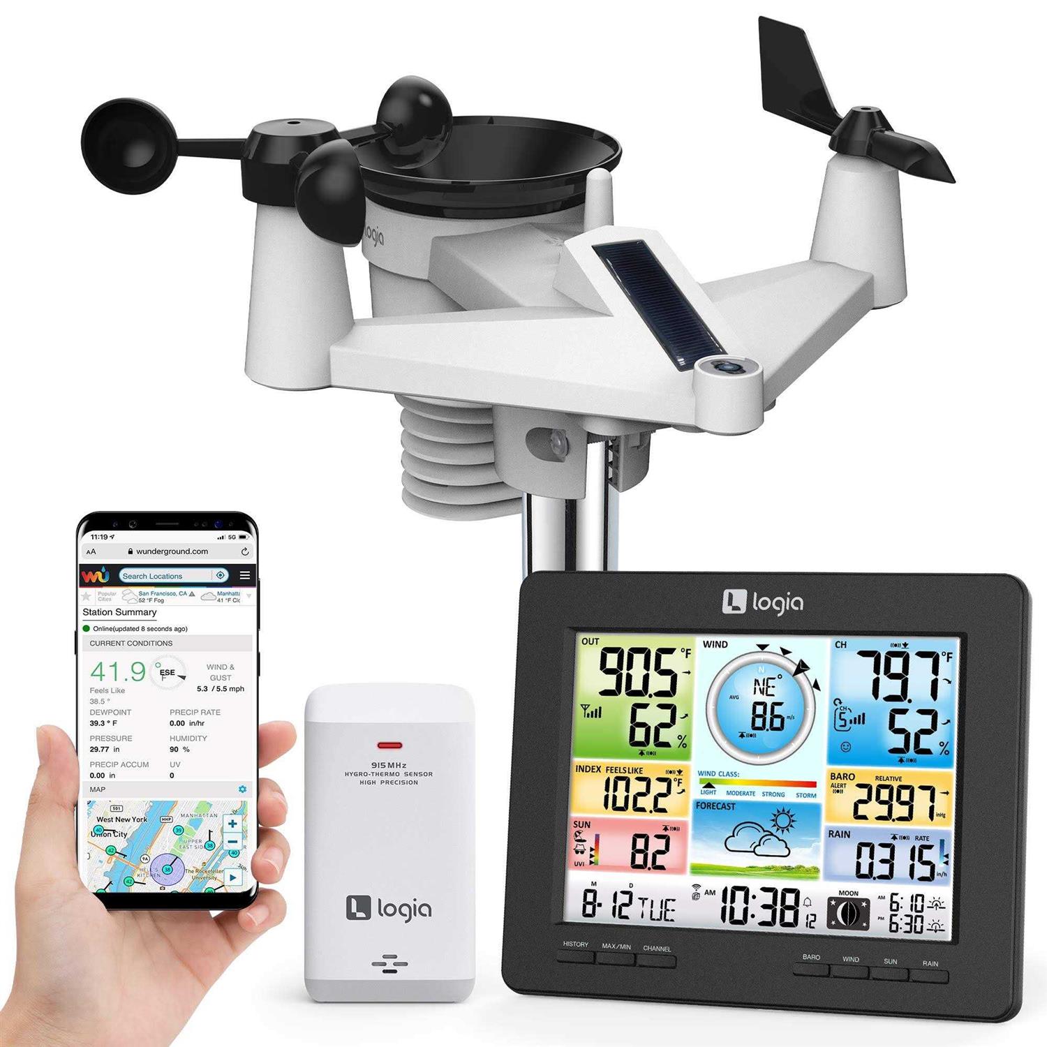 Logia 7-in-1 Wi-Fi Weather Station with Solar - Cheap Fitting