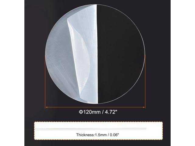 Uxcell Acrylic Sheet Circle Round Disc,Clear - Cheap Fitting