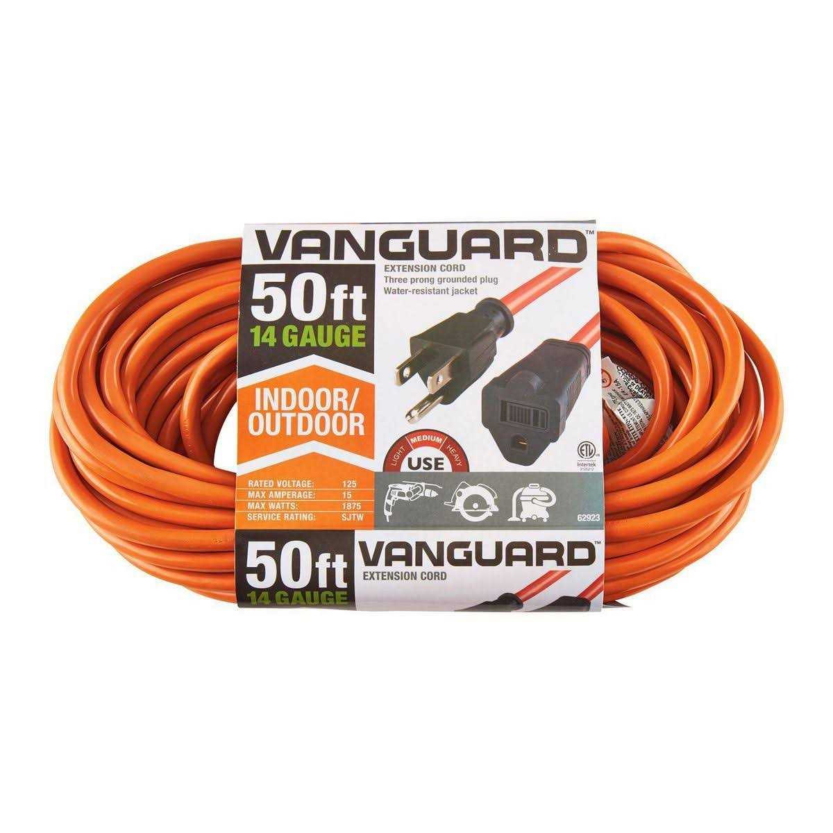 Vanguard 50 ft. x 14/3 Gauge Indoor/Outdoor Extension Cord - Cheap Fitting
