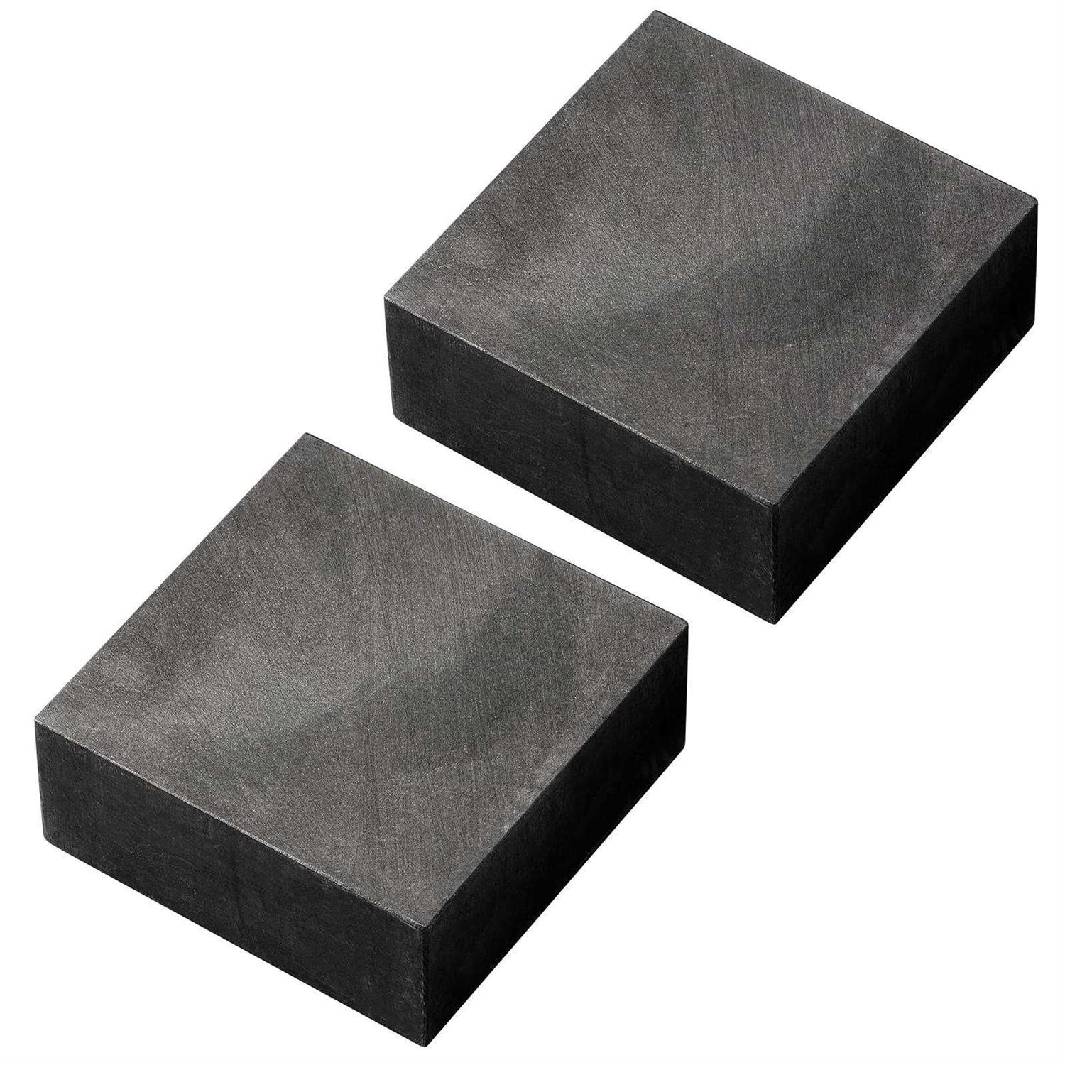 2 Packs Graphite Ingot Block 99.9% High Purity EDM Graphite Plate Graphite Blank Milling Surface Melting Casting Mould - Cheap Fitting