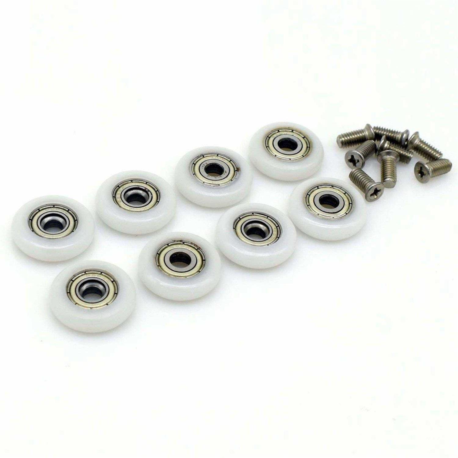 8X Shower Door Replacement Roller Wheel Runner Diameter 23mm with screw M5 - Cheap Fitting