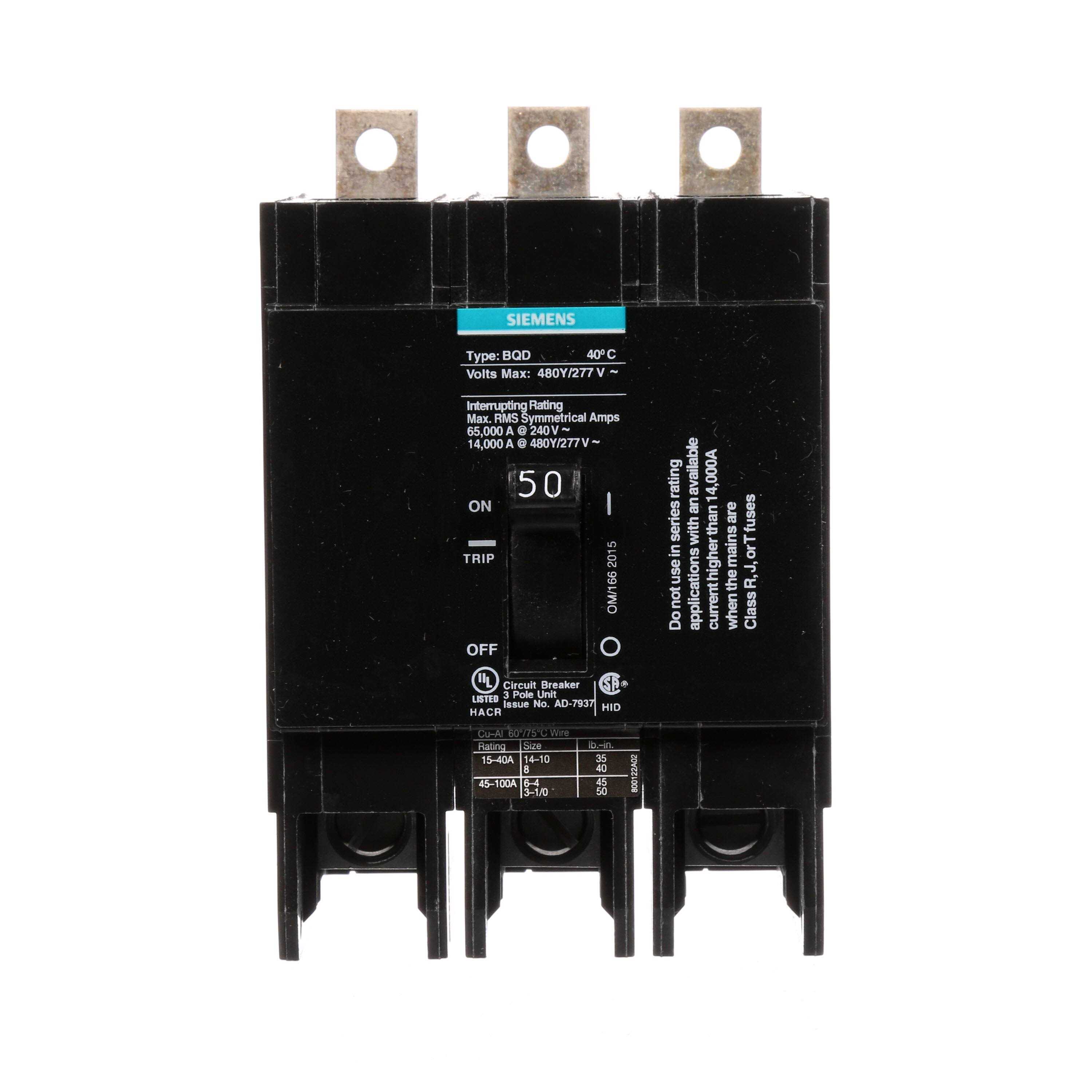 Siemens BQD350 Circuit Breaker - Cheap Fitting