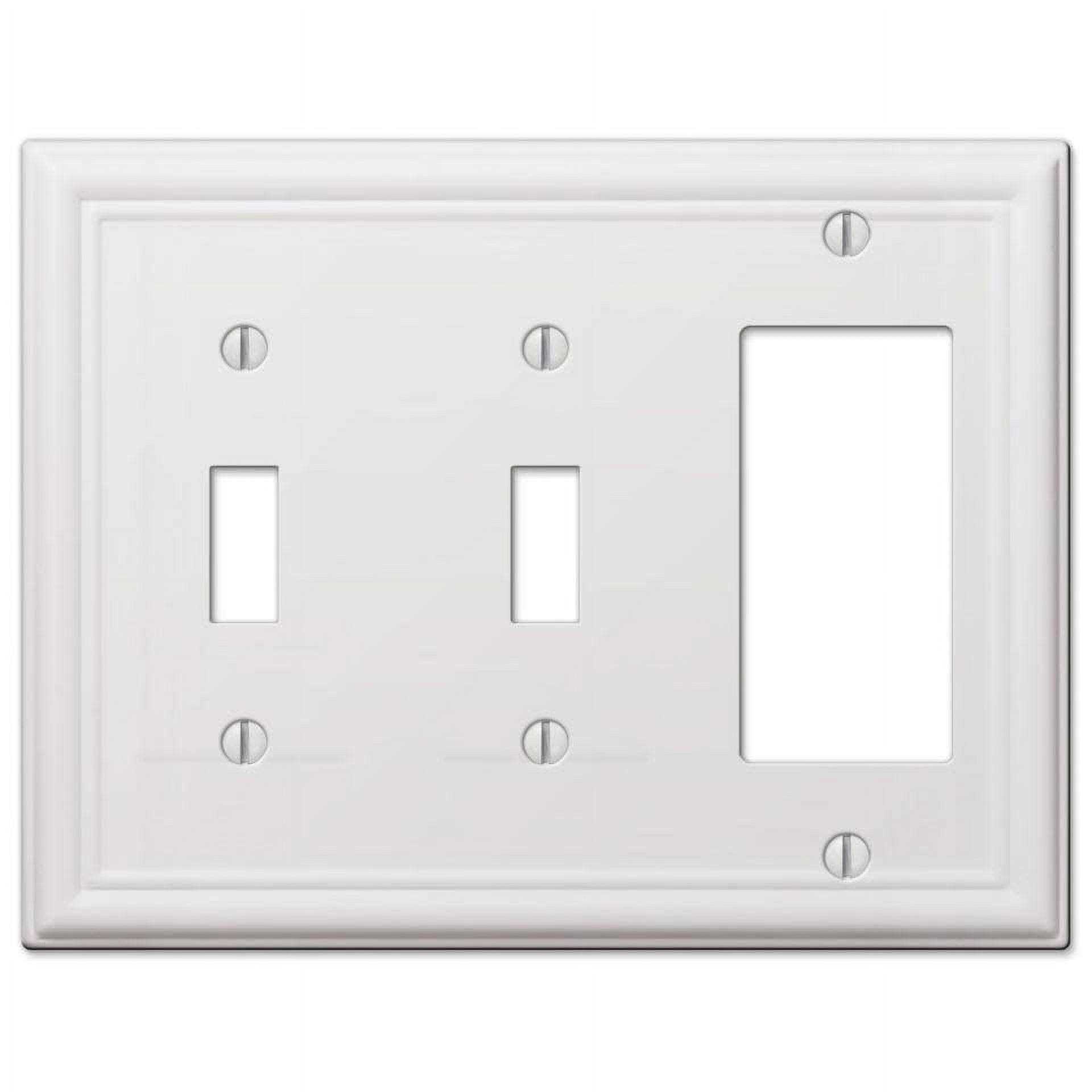 Amerelle 149TTRW Chelsea Wallplate 2 Toggle / 1 Rocker - Cheap Fitting