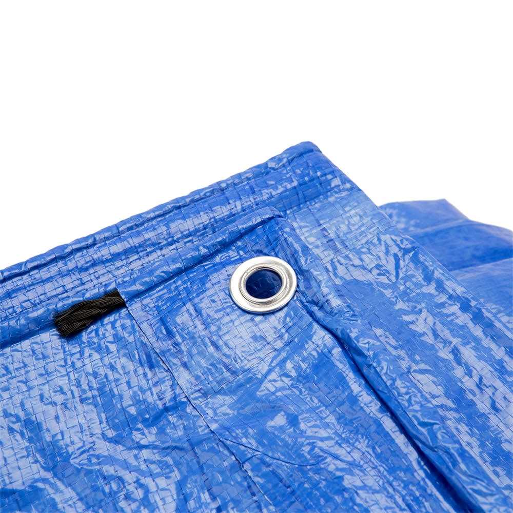 Grizzly Tarps Blue Multi Purpose Waterproof Poly Tarp Cover 5 Mil Thick 8 x 8 Weave - Cheap Fitting