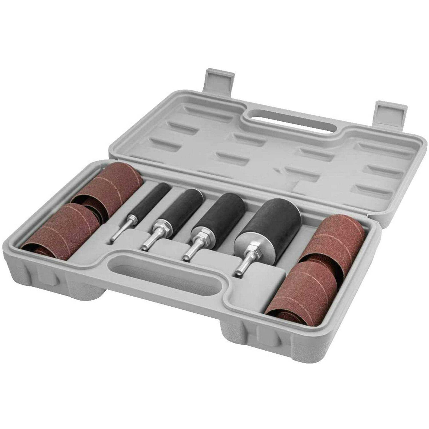 POWERTEC 2-1/2 in. L. Drill Press Sanding Drum Kit with 1/4 and 1/8 Shanks - Cheap Fitting