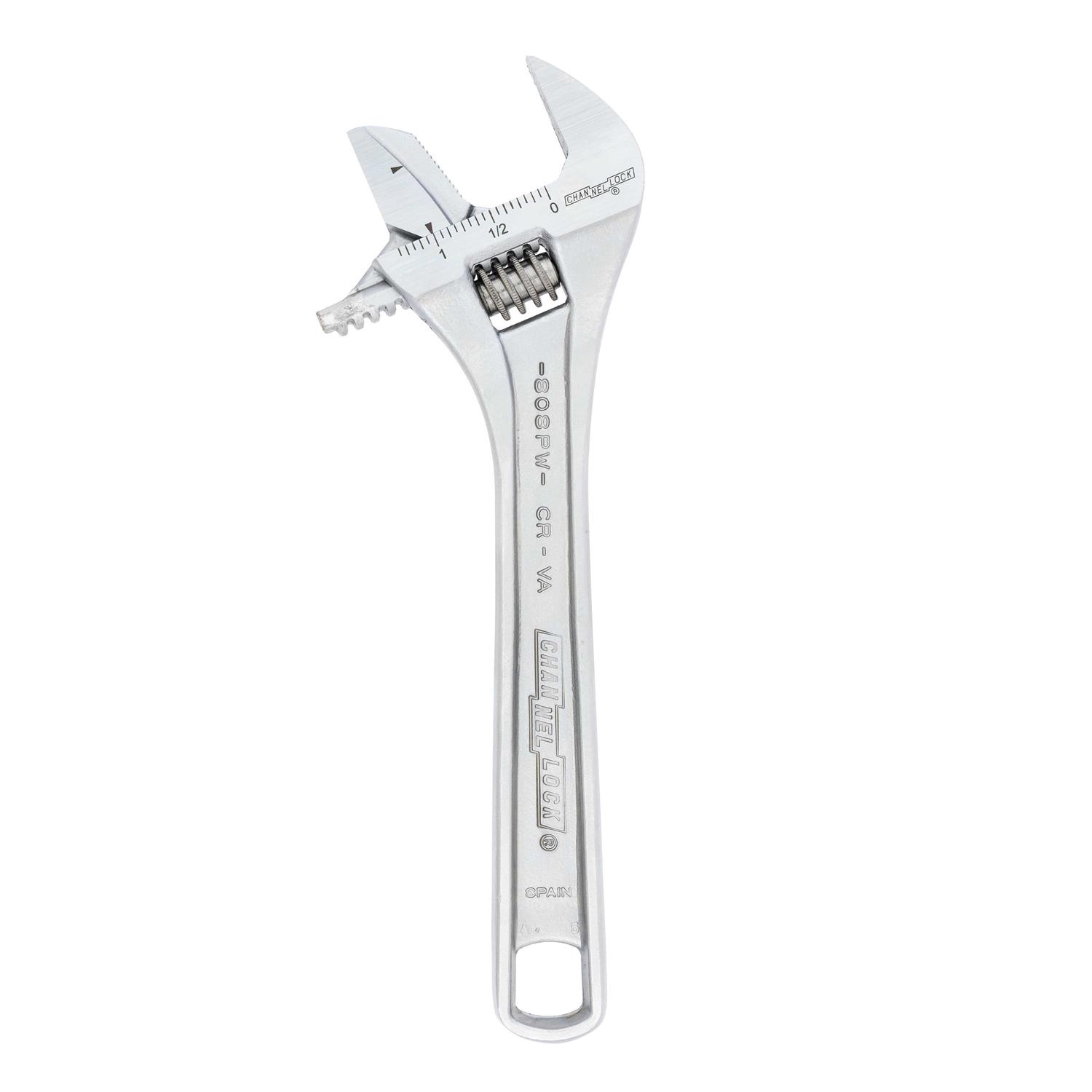 Channellock 808PW 8 in. Reversible Jaw Adjustable Wrench Chrome - Cheap Fitting