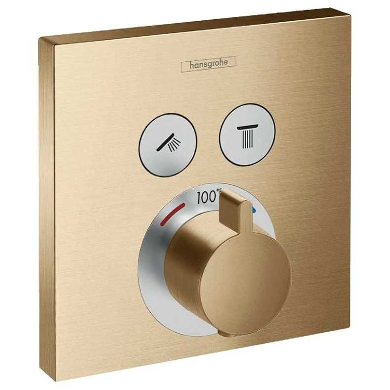 Hansgrohe ShowerSelect Thermostatic Trim for 2 Functions 15763001 - Cheap Fitting