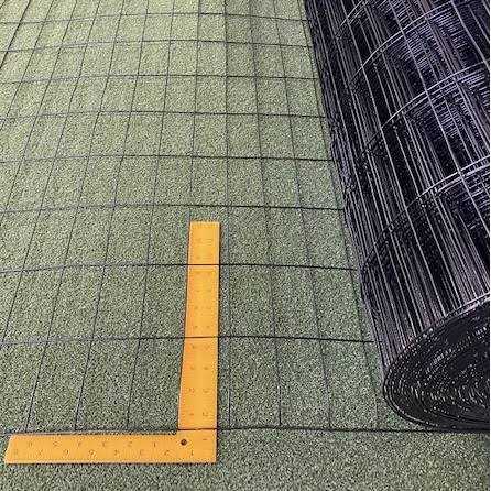 Critterfence 2×4 100 ft. Black Steel Square Grid 2 x 4 in. Welded Wire Fence - Cheap Fitting