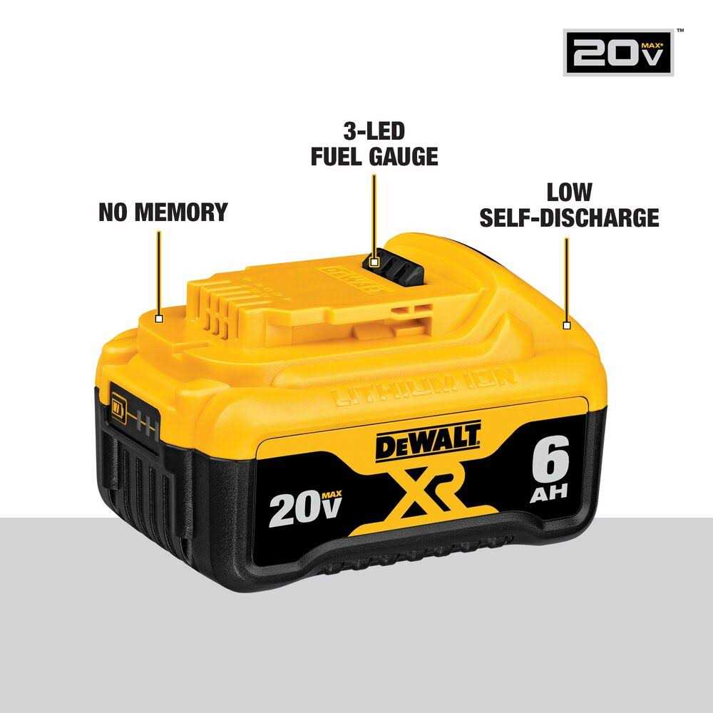 DeWalt DCB246CK 20V MAX Starter Kit W/ FREE DCG405B 20V MAX XR Angle Grinder - Cheap Fitting
