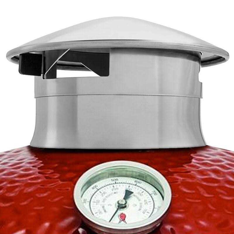 Smokeware SS Vented Chimney Cap for Kamado Joe - Cheap Fitting