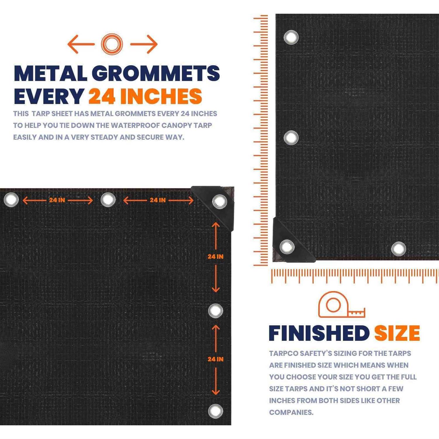 Tarpco Safety Heavy Duty Mil Tarp Cover - Cheap Fitting