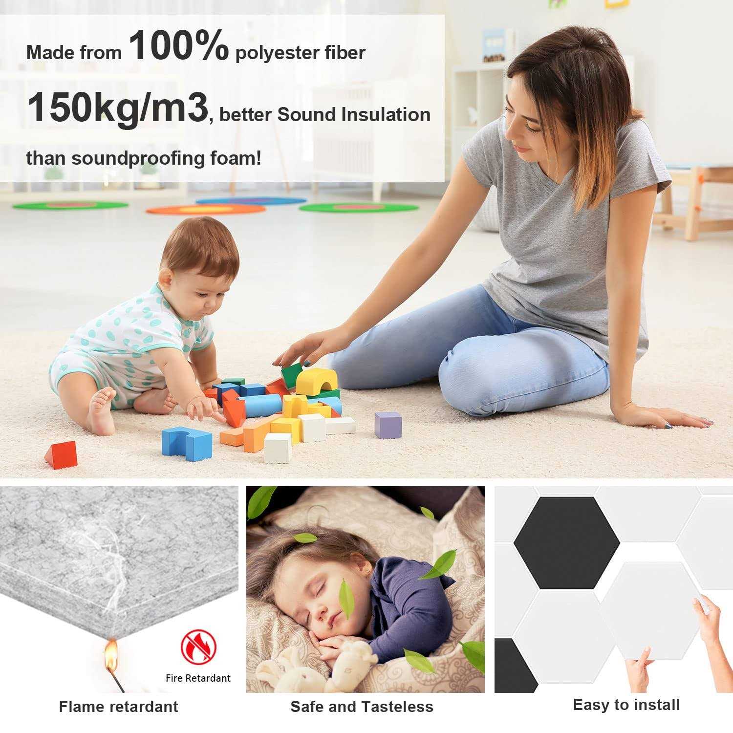 Jber Hexagon Sound Proof Foam Panels Acoustic Foam Panels Sound Proof Foam Panels - Cheap Fitting