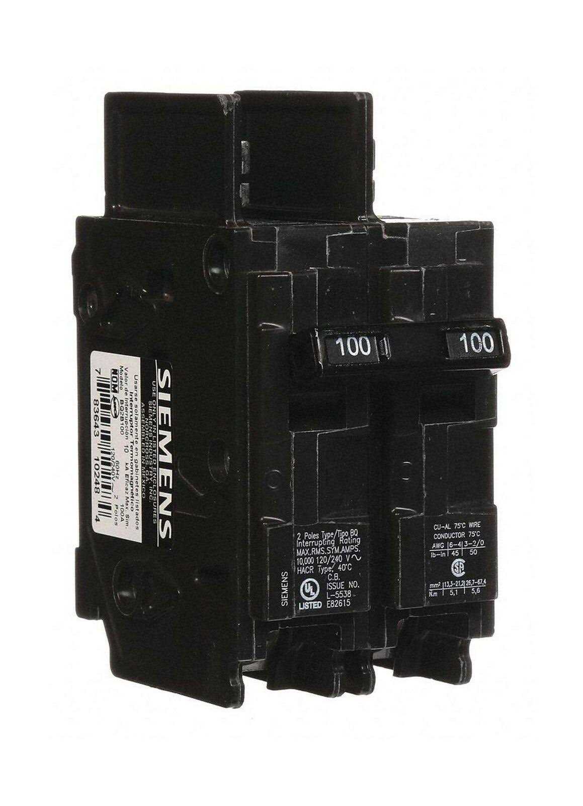 Siemens BQ2B100 Circuit Breaker - Cheap Fitting