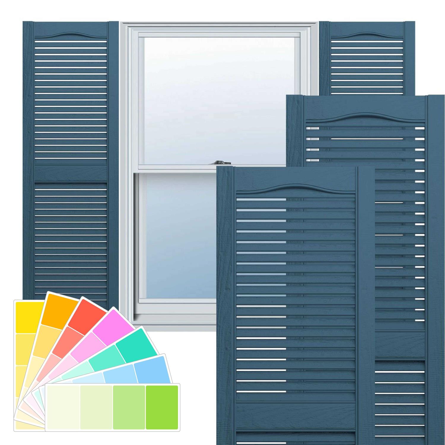 Ekena Millwork Lifetime Vinyl LL1S14X02500CB Standard Cathedral Top Center Mullion - Cheap Fitting