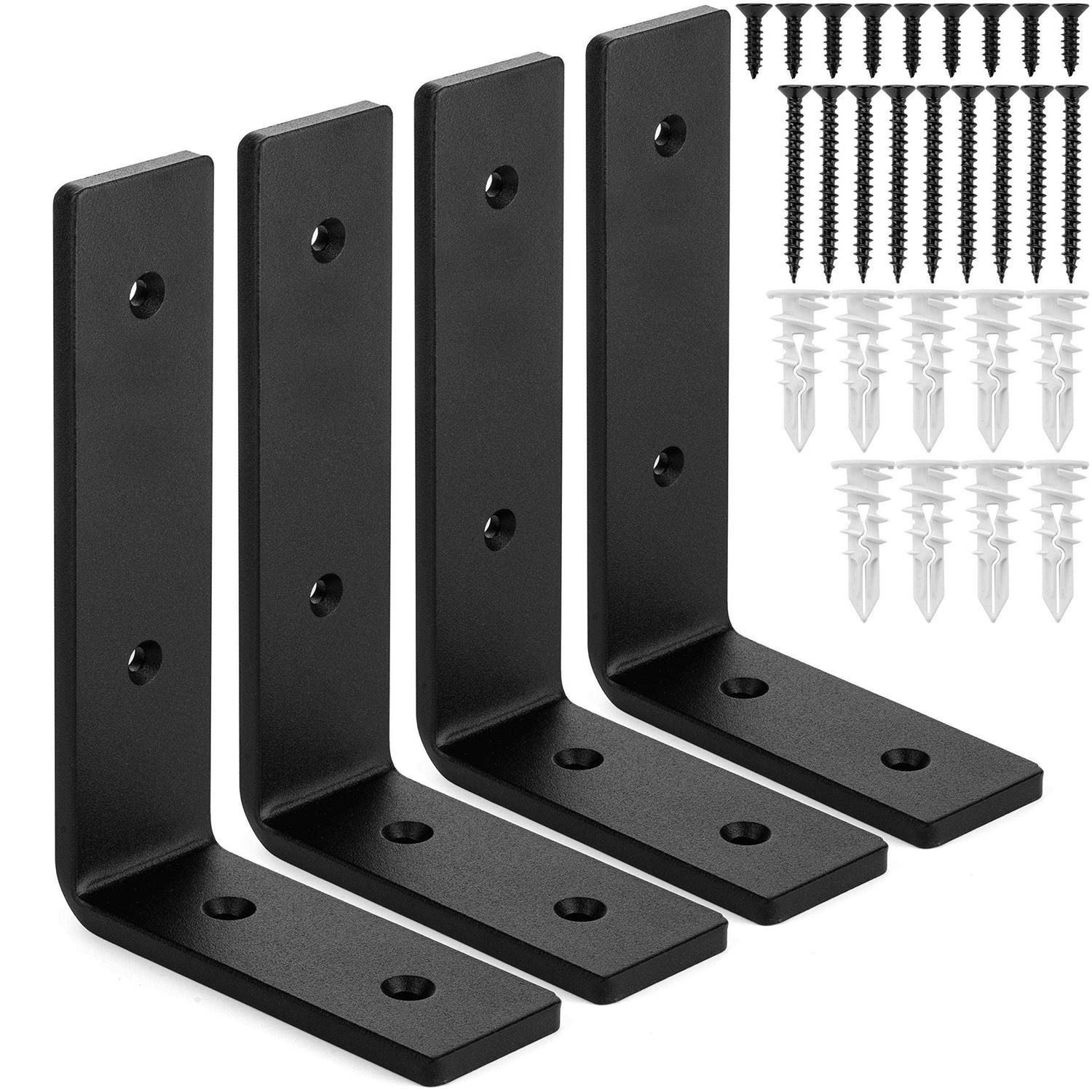 Claimed Corner Premium Heavy-Duty Shelf Brackets Quarter Inch Thick - Cheap Fitting