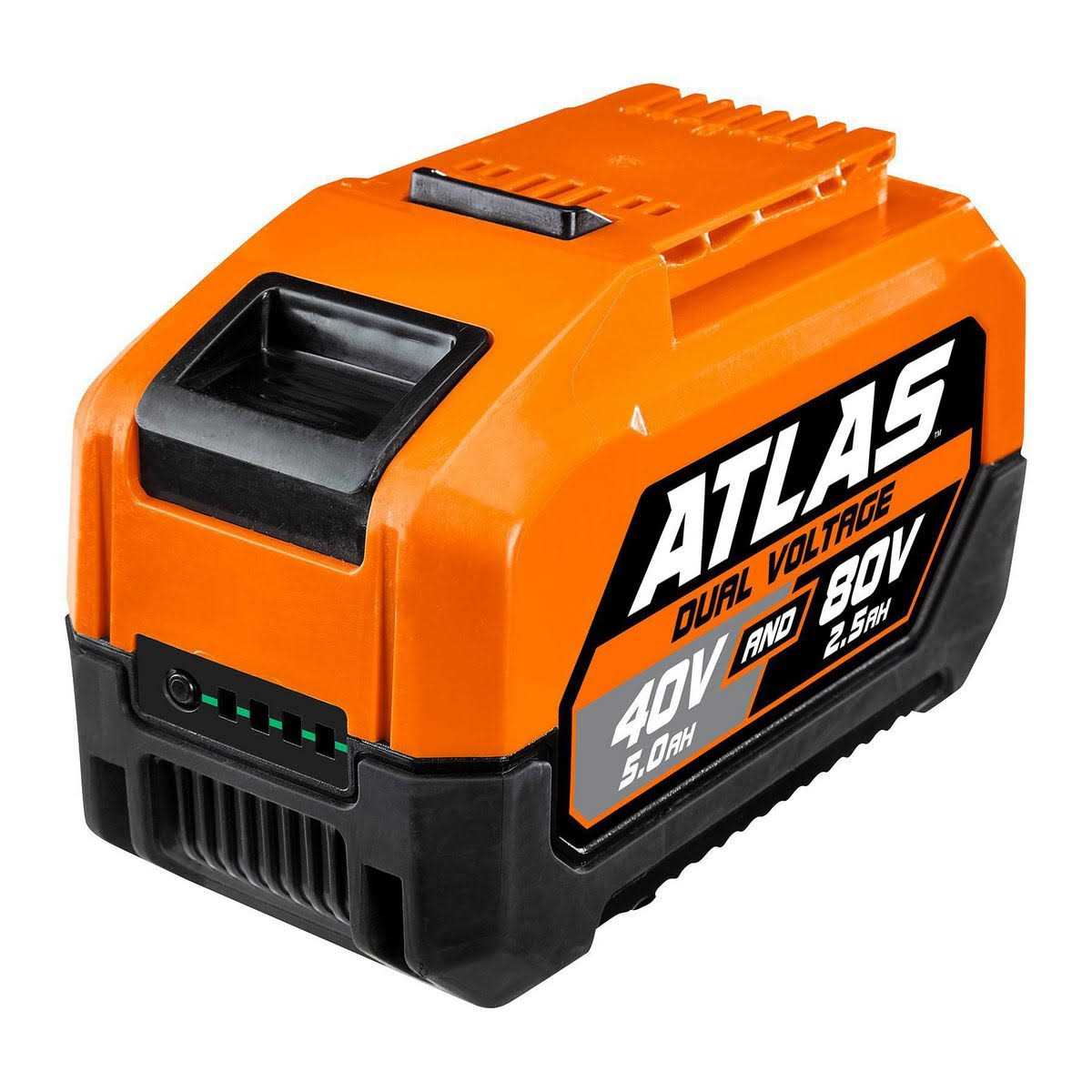 Atlas 80V 2.5 Ah and 40V 5.0 Ah Lithium-Ion Battery - Cheap Fitting