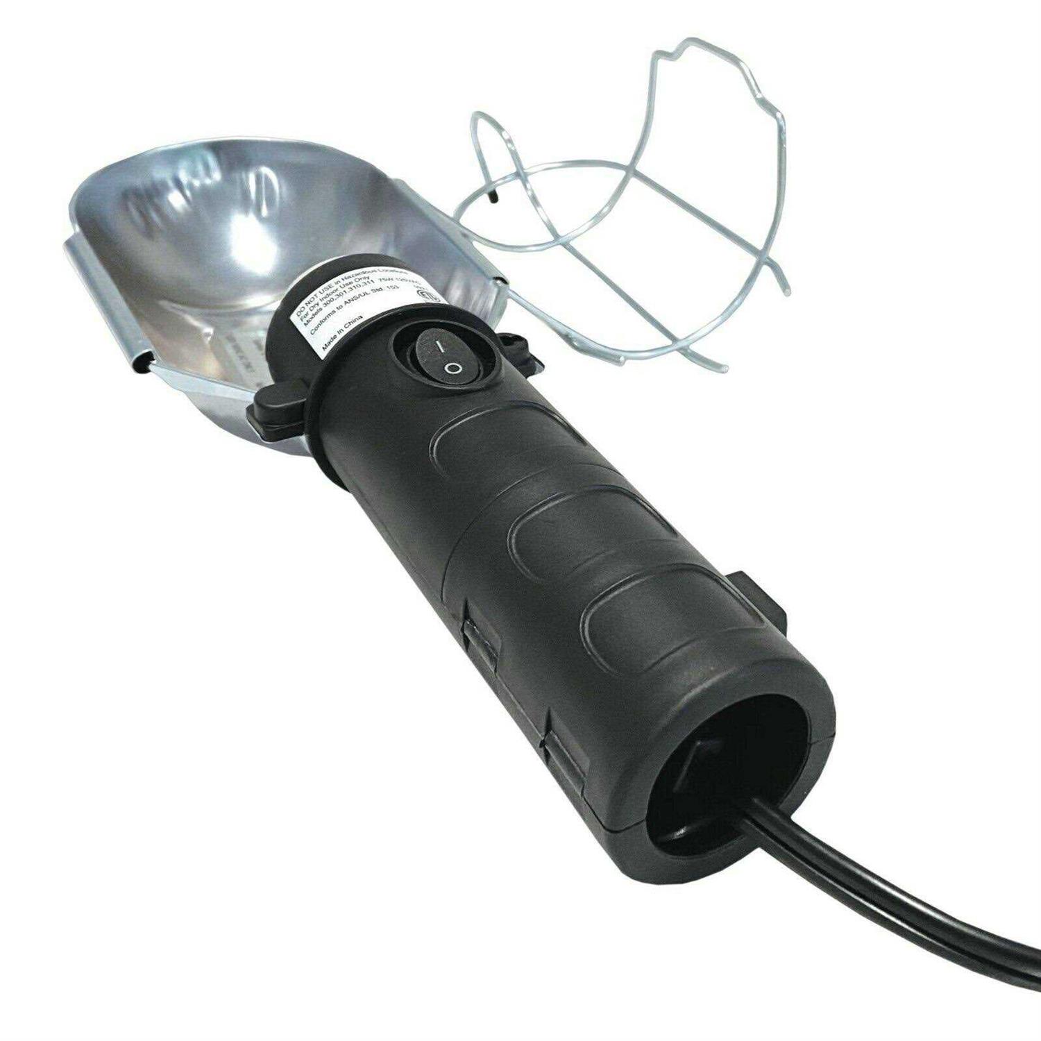 Champion Electronics 75W Trouble Work Light with Metal Cage & Hook - Cheap Fitting