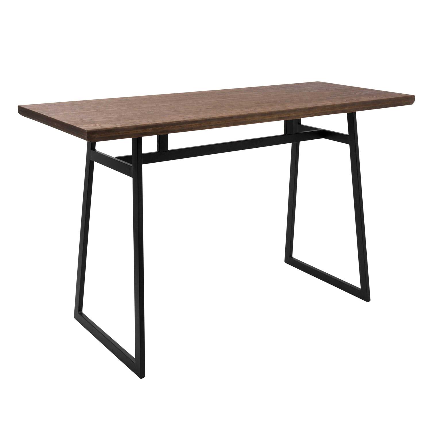 Lumisource Geo Black Brown Counter Table - Cheap Fitting