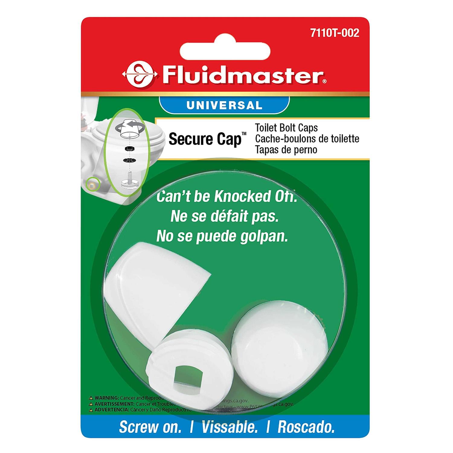 Fluidmaster Smart Cap Toilet Bolt Caps - Cheap Fitting